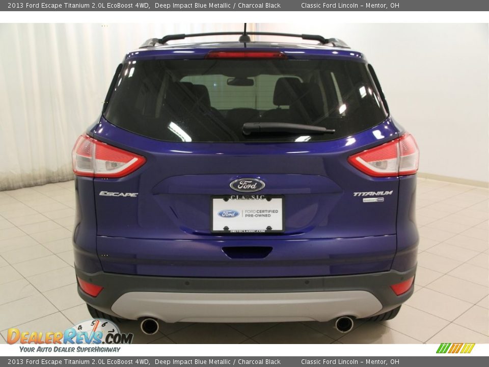 2013 Ford Escape Titanium 2.0L EcoBoost 4WD Deep Impact Blue Metallic / Charcoal Black Photo #16