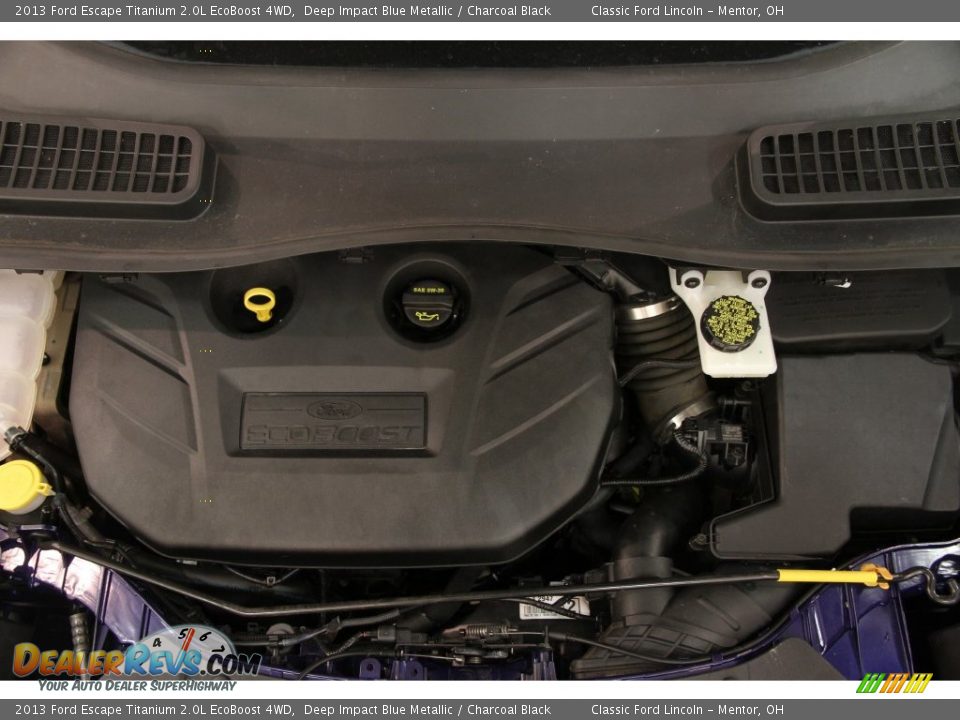 2013 Ford Escape Titanium 2.0L EcoBoost 4WD Deep Impact Blue Metallic / Charcoal Black Photo #17