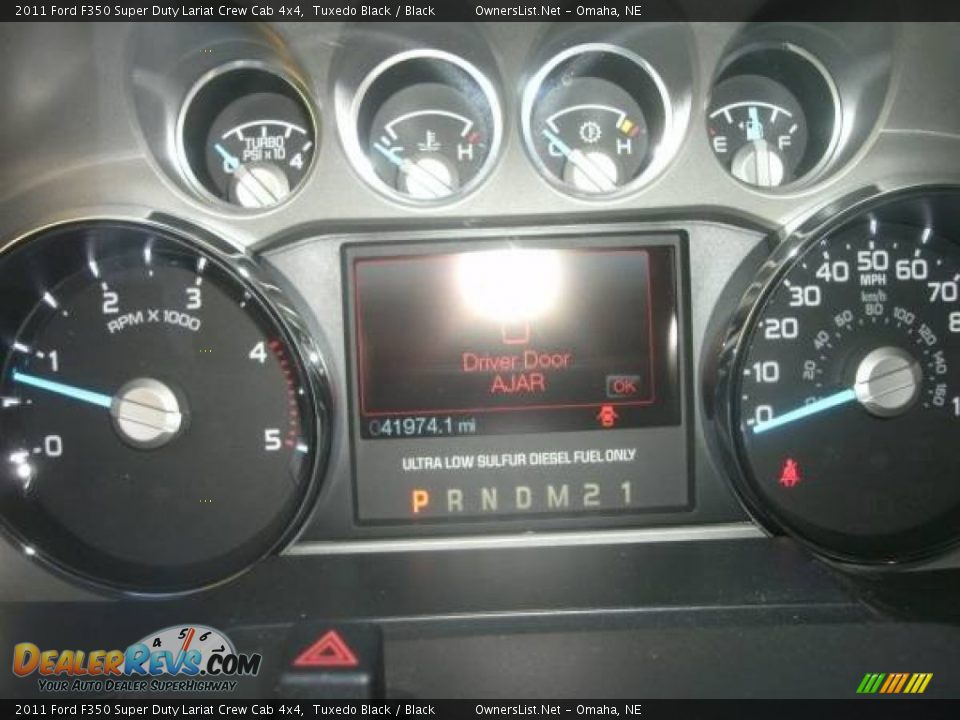 2011 Ford F350 Super Duty Lariat Crew Cab 4x4 Tuxedo Black / Black Photo #4