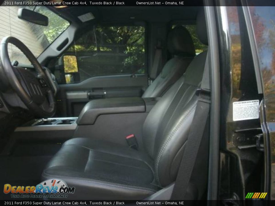 2011 Ford F350 Super Duty Lariat Crew Cab 4x4 Tuxedo Black / Black Photo #5