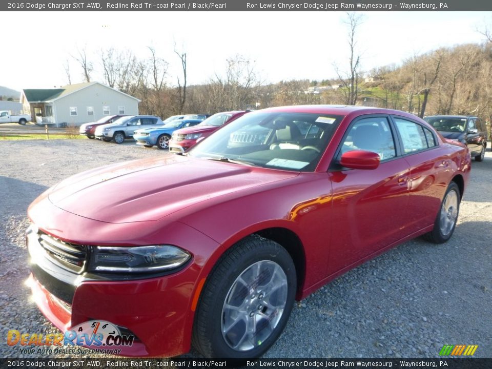2016 Dodge Charger SXT AWD Redline Red Tri-coat Pearl / Black/Pearl Photo #1