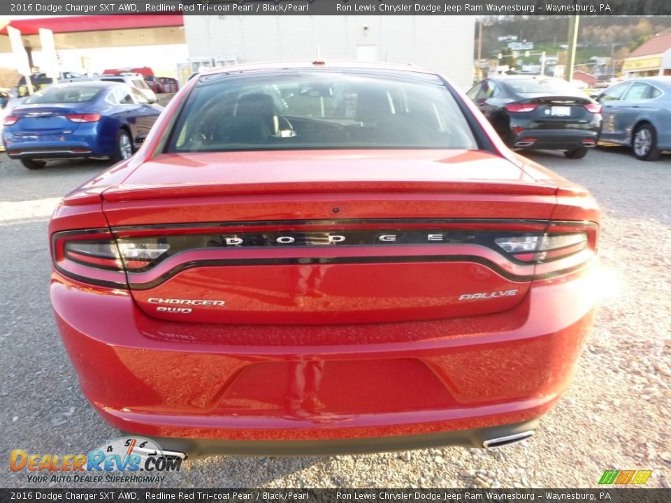 2016 Dodge Charger SXT AWD Redline Red Tri-coat Pearl / Black/Pearl Photo #3