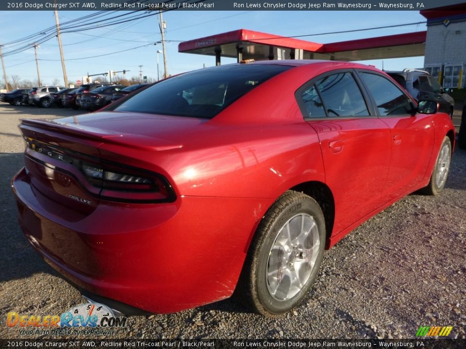 2016 Dodge Charger SXT AWD Redline Red Tri-coat Pearl / Black/Pearl Photo #4