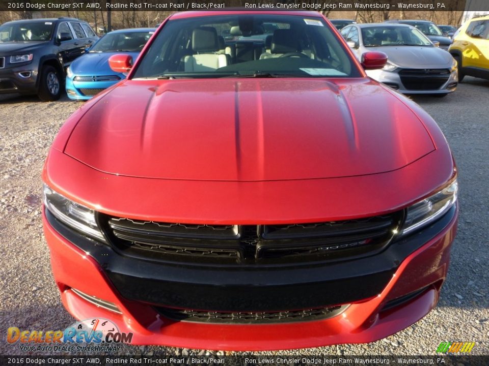 2016 Dodge Charger SXT AWD Redline Red Tri-coat Pearl / Black/Pearl Photo #11