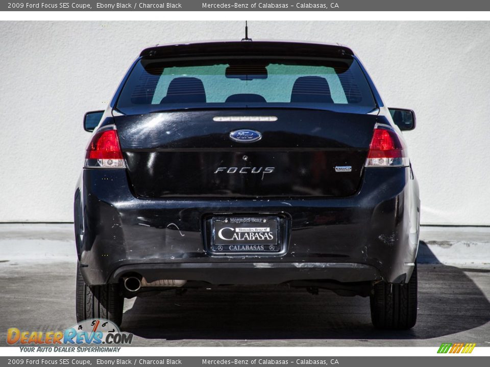 2009 Ford Focus SES Coupe Ebony Black / Charcoal Black Photo #3