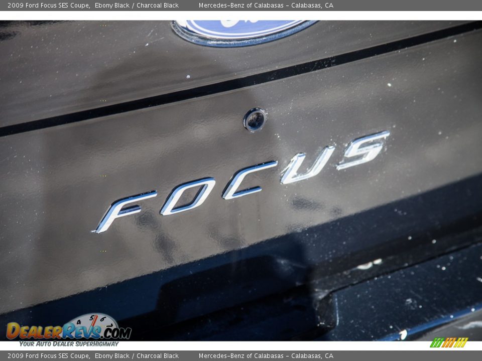 2009 Ford Focus SES Coupe Ebony Black / Charcoal Black Photo #7