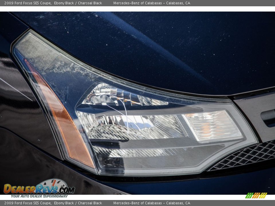 2009 Ford Focus SES Coupe Ebony Black / Charcoal Black Photo #26