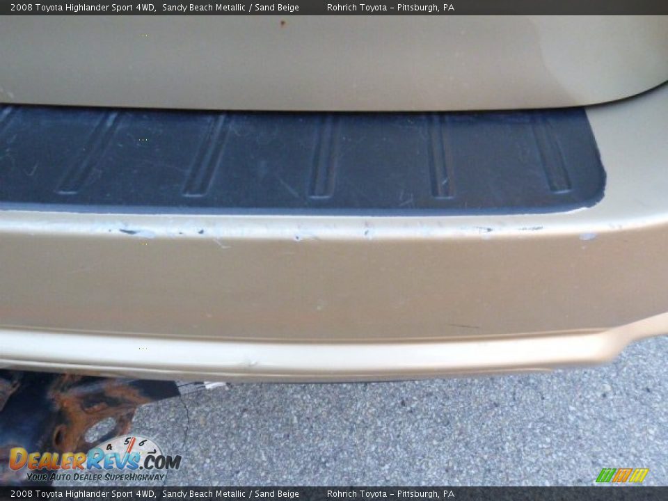 2008 Toyota Highlander Sport 4WD Sandy Beach Metallic / Sand Beige Photo #3
