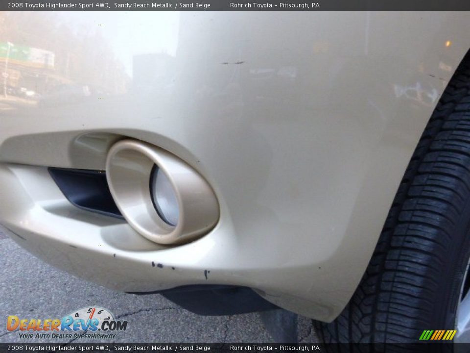2008 Toyota Highlander Sport 4WD Sandy Beach Metallic / Sand Beige Photo #7