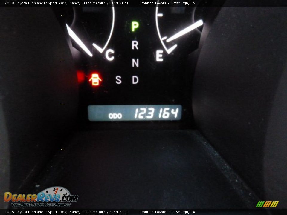 2008 Toyota Highlander Sport 4WD Sandy Beach Metallic / Sand Beige Photo #9