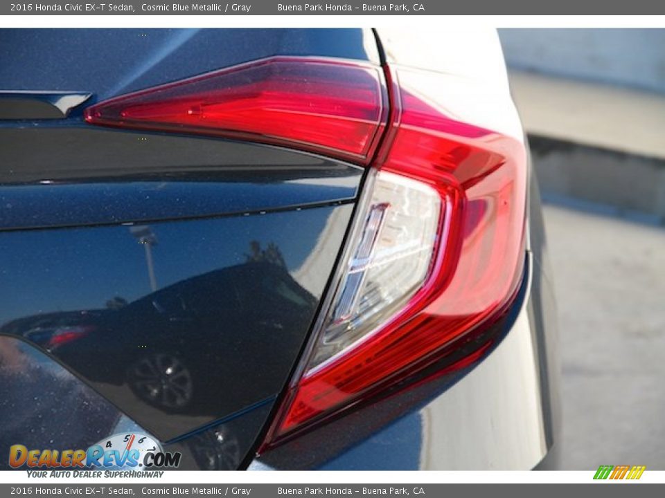 2016 Honda Civic EX-T Sedan Cosmic Blue Metallic / Gray Photo #4