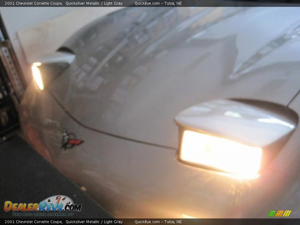 2001 Chevrolet Corvette Coupe Quicksilver Metallic / Light Gray Photo #13