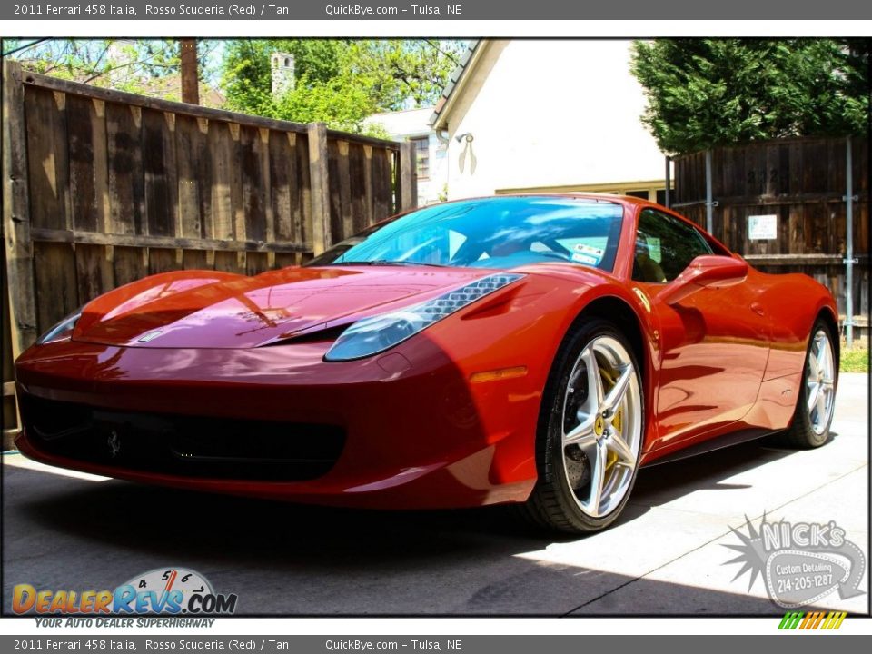 2011 Ferrari 458 Italia Rosso Scuderia (Red) / Tan Photo #2