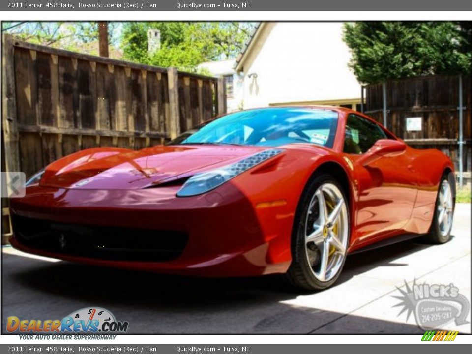 2011 Ferrari 458 Italia Rosso Scuderia (Red) / Tan Photo #4