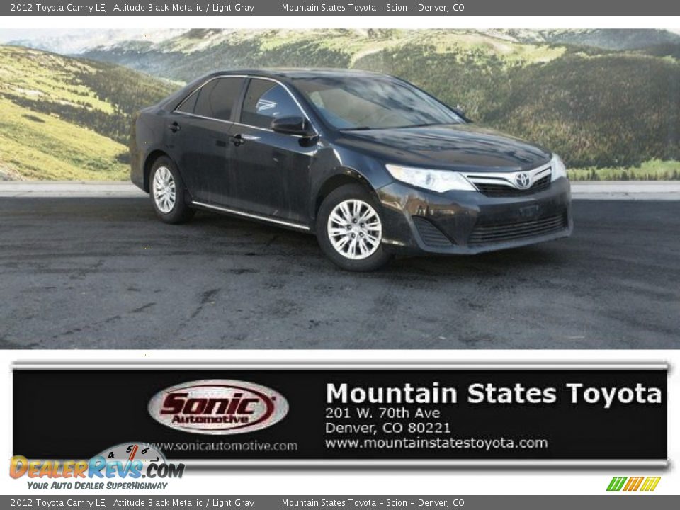 2012 Toyota Camry LE Attitude Black Metallic / Light Gray Photo #1