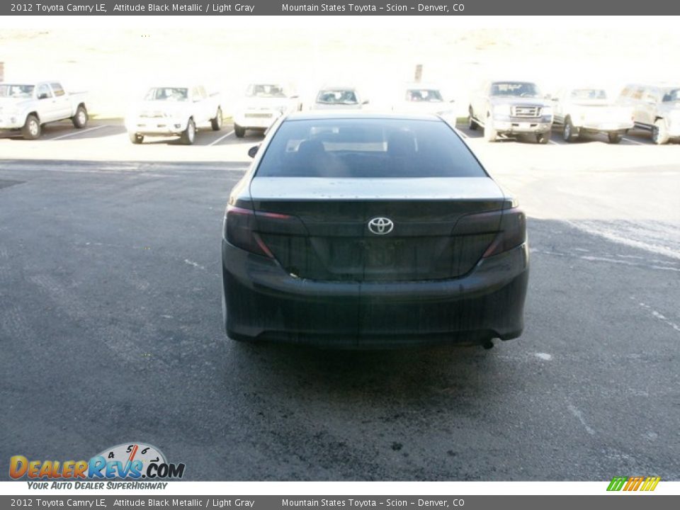 2012 Toyota Camry LE Attitude Black Metallic / Light Gray Photo #3