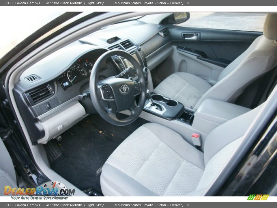 2012 Toyota Camry LE Attitude Black Metallic / Light Gray Photo #7