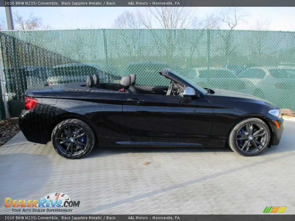 Black Sapphire Metallic 2016 BMW M235i Convertible Photo #2
