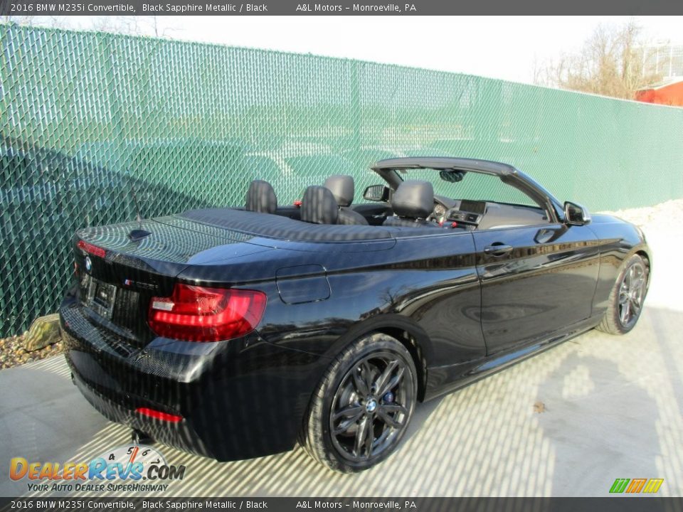 2016 BMW M235i Convertible Black Sapphire Metallic / Black Photo #4
