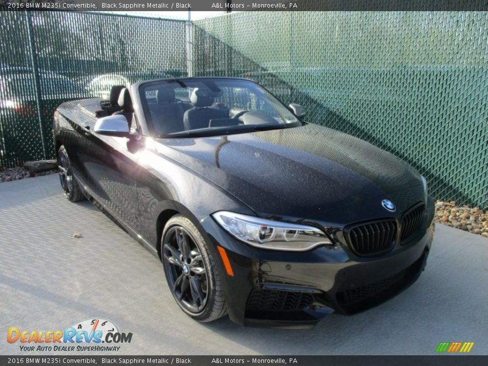2016 BMW M235i Convertible Black Sapphire Metallic / Black Photo #5