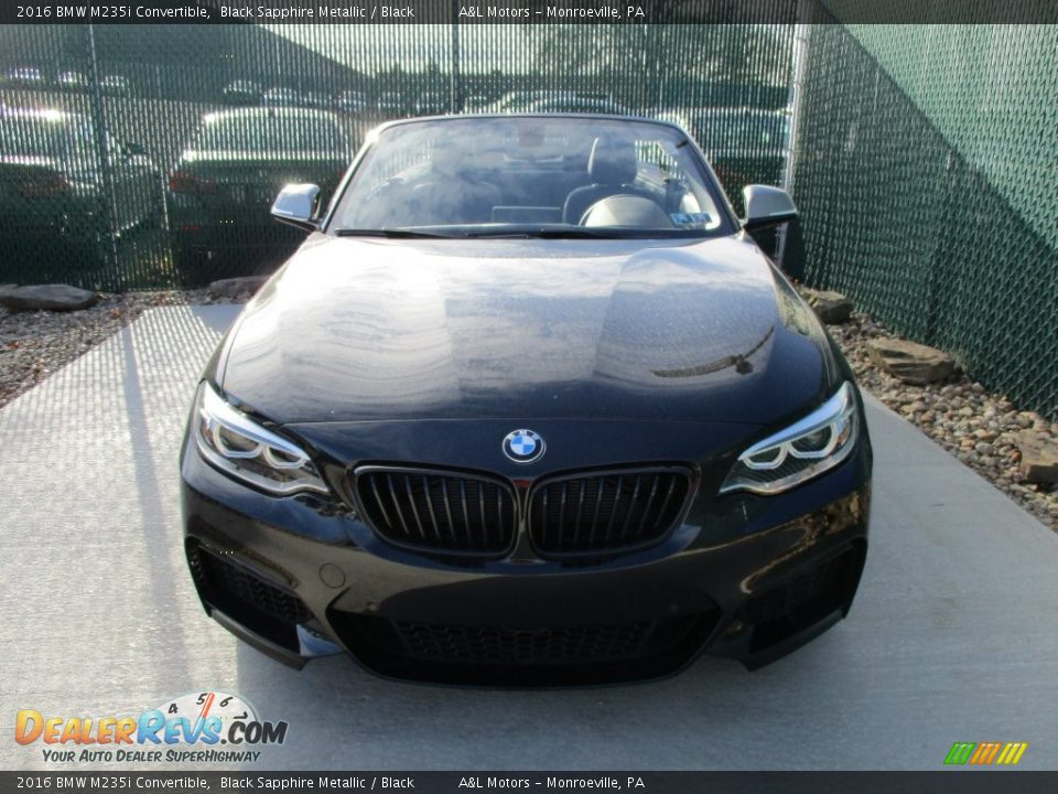 2016 BMW M235i Convertible Black Sapphire Metallic / Black Photo #6