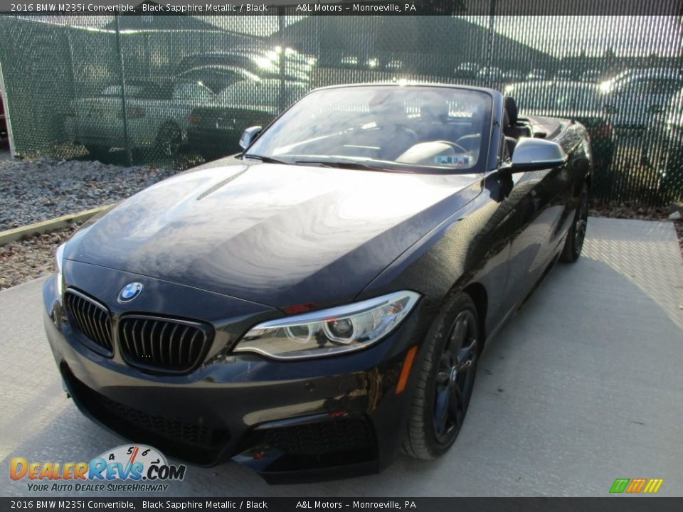 2016 BMW M235i Convertible Black Sapphire Metallic / Black Photo #7