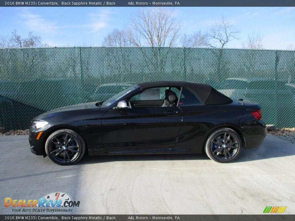 2016 BMW M235i Convertible Black Sapphire Metallic / Black Photo #9