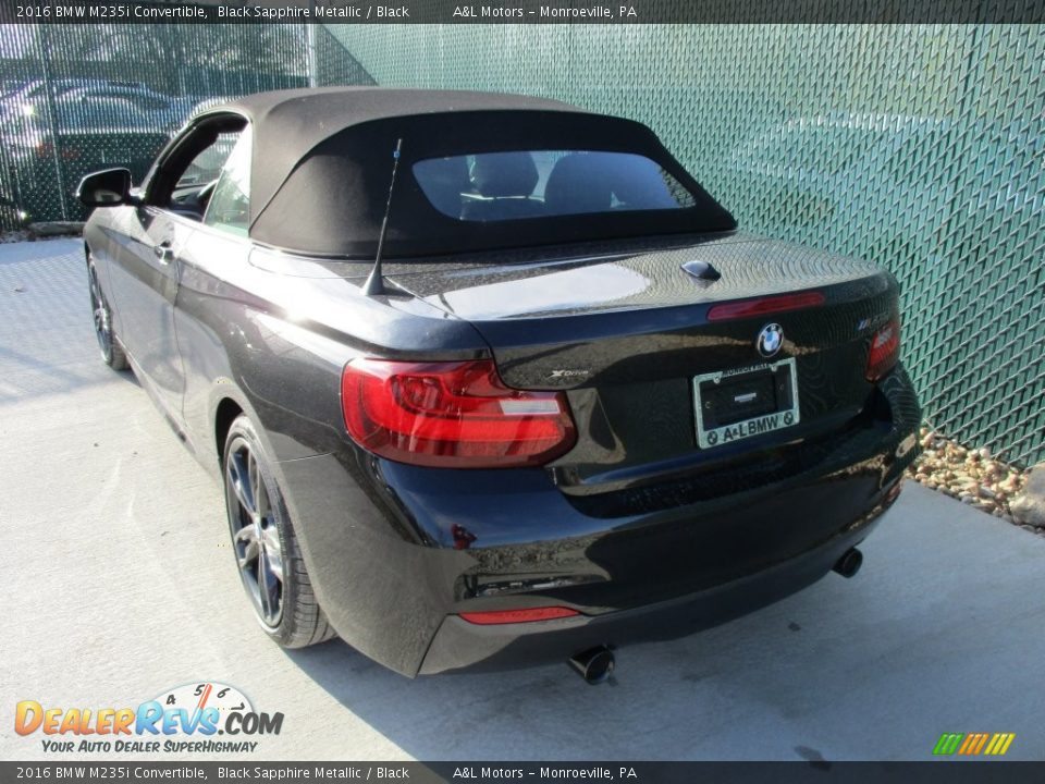 2016 BMW M235i Convertible Black Sapphire Metallic / Black Photo #10