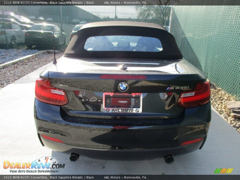 2016 BMW M235i Convertible Black Sapphire Metallic / Black Photo #11