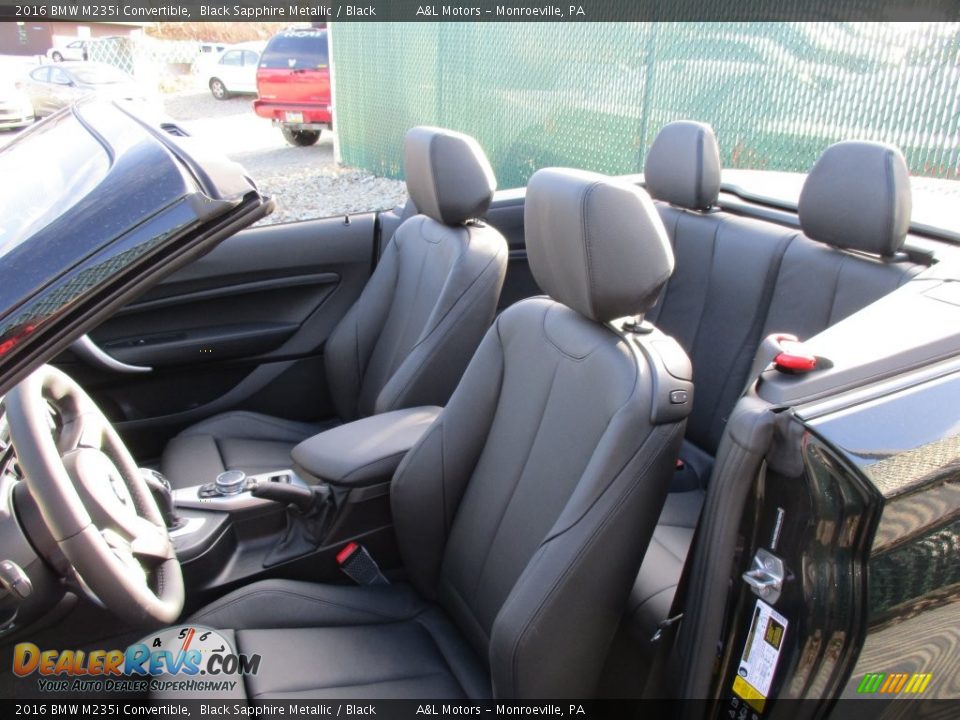 2016 BMW M235i Convertible Black Sapphire Metallic / Black Photo #13