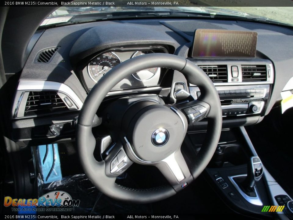 2016 BMW M235i Convertible Black Sapphire Metallic / Black Photo #14