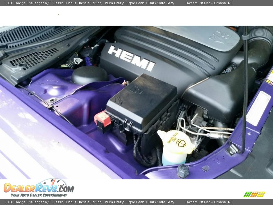 2010 Dodge Challenger R/T Classic Furious Fuchsia Edition Plum Crazy Purple Pearl / Dark Slate Gray Photo #19