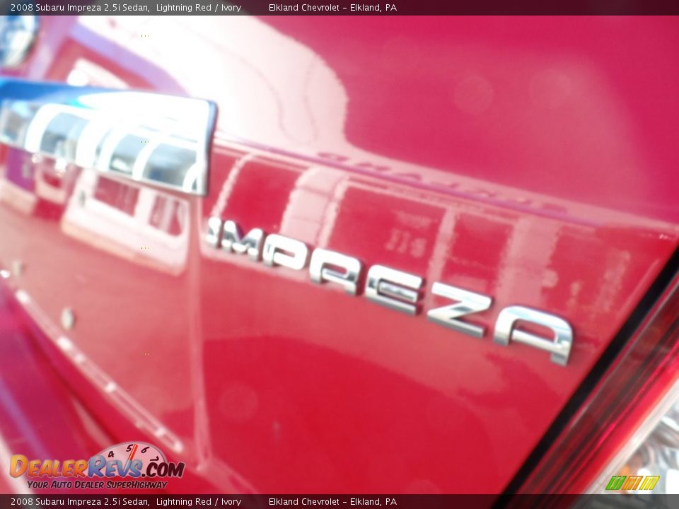 2008 Subaru Impreza 2.5i Sedan Lightning Red / Ivory Photo #10