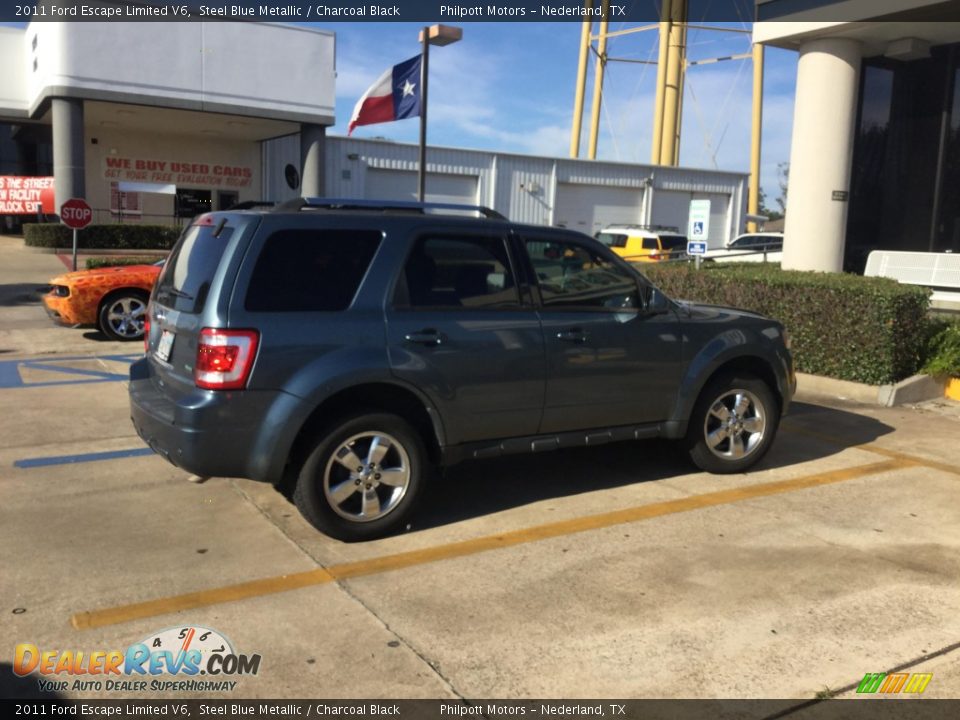 2011 Ford Escape Limited V6 Steel Blue Metallic / Charcoal Black Photo #4