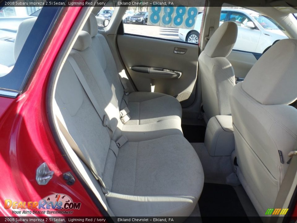 2008 Subaru Impreza 2.5i Sedan Lightning Red / Ivory Photo #35