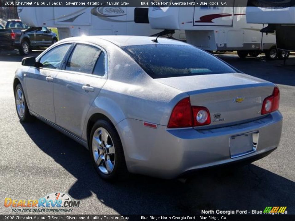 2008 Chevrolet Malibu LT Sedan Silverstone Metallic / Titanium Gray Photo #3