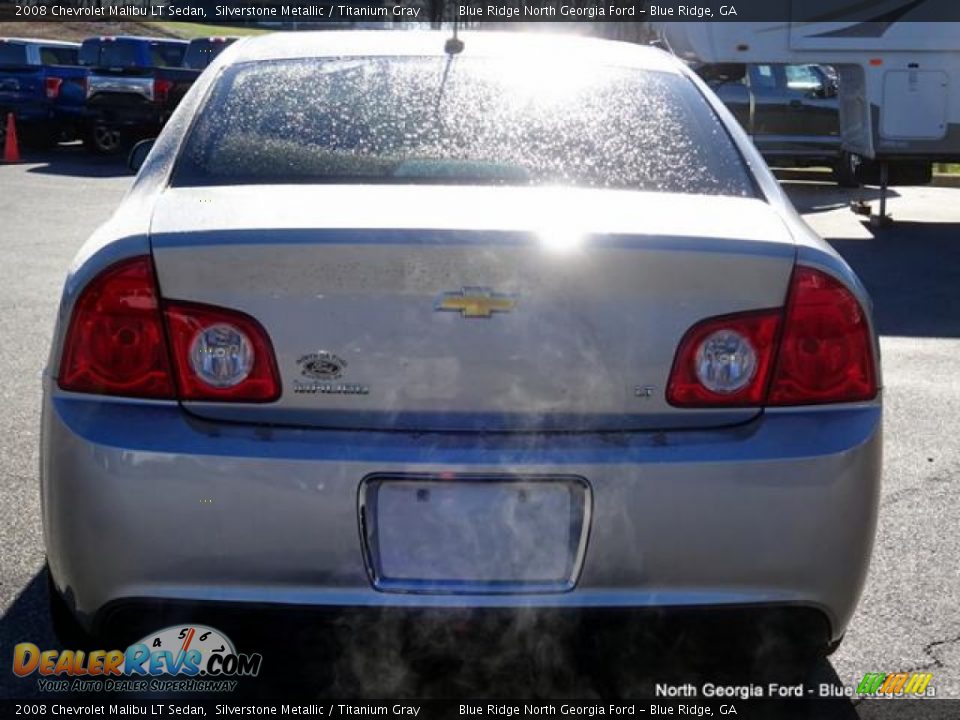 2008 Chevrolet Malibu LT Sedan Silverstone Metallic / Titanium Gray Photo #4