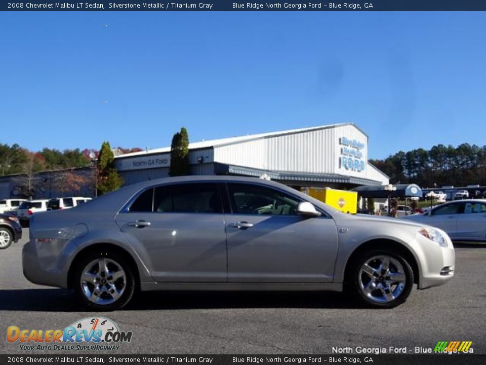 2008 Chevrolet Malibu LT Sedan Silverstone Metallic / Titanium Gray Photo #6
