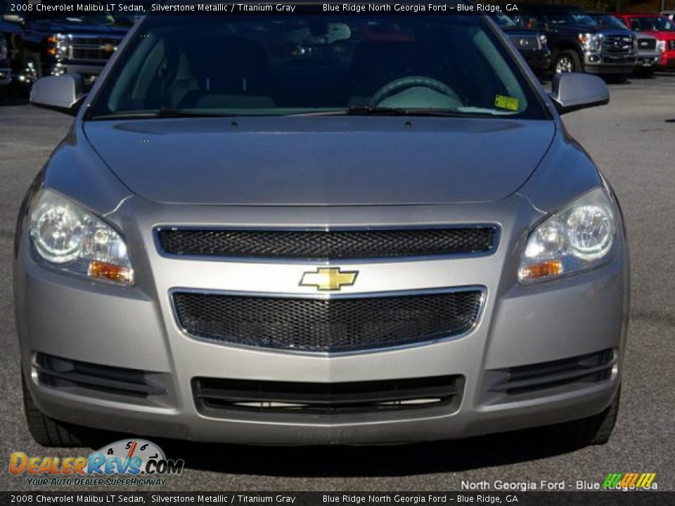 2008 Chevrolet Malibu LT Sedan Silverstone Metallic / Titanium Gray Photo #8