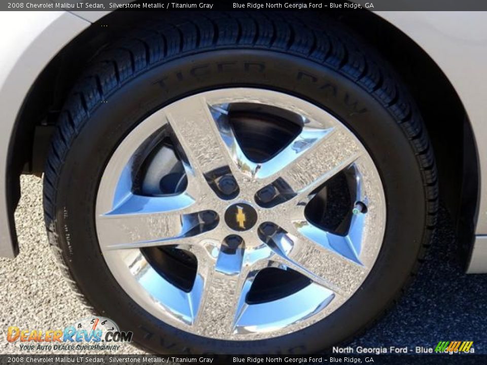 2008 Chevrolet Malibu LT Sedan Silverstone Metallic / Titanium Gray Photo #9