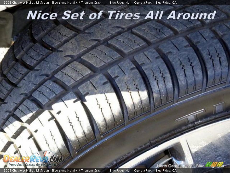 2008 Chevrolet Malibu LT Sedan Silverstone Metallic / Titanium Gray Photo #10