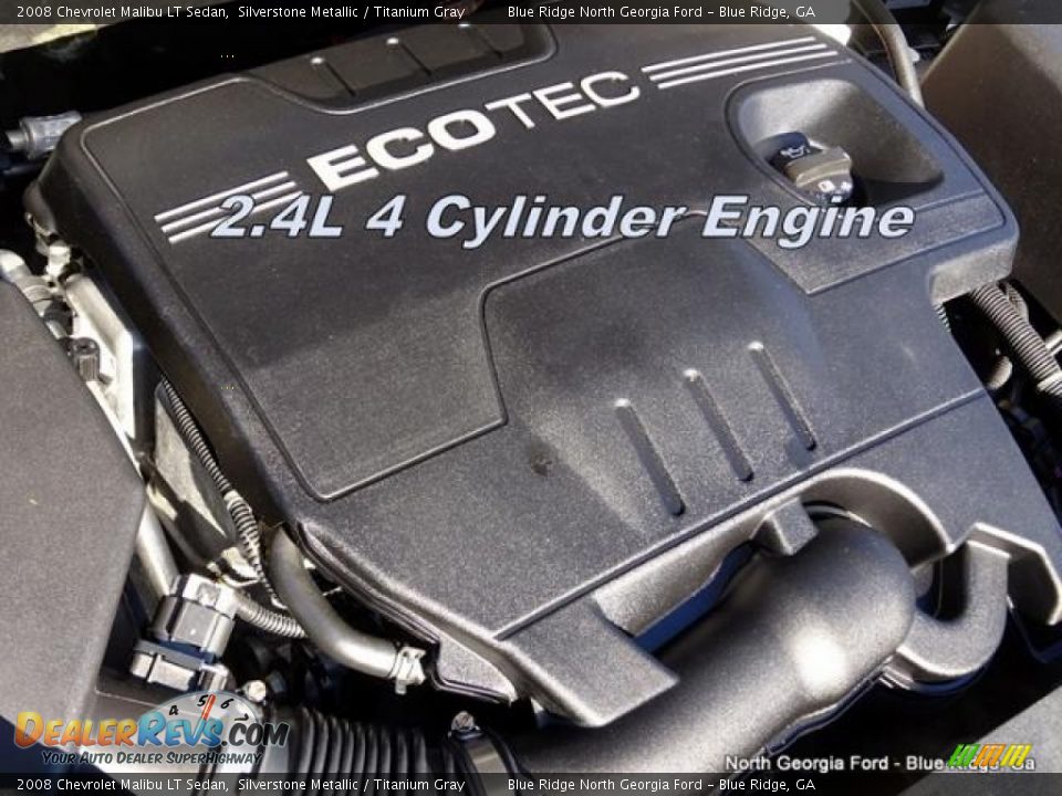 2008 Chevrolet Malibu LT Sedan Silverstone Metallic / Titanium Gray Photo #11