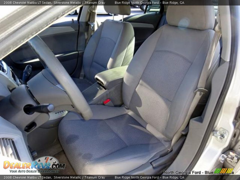 2008 Chevrolet Malibu LT Sedan Silverstone Metallic / Titanium Gray Photo #12