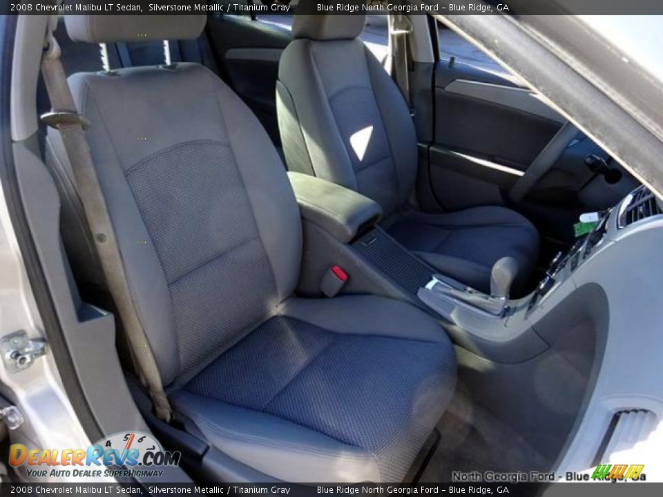 2008 Chevrolet Malibu LT Sedan Silverstone Metallic / Titanium Gray Photo #13