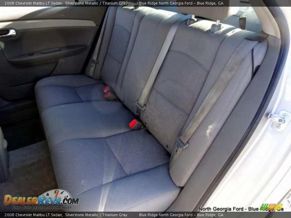 2008 Chevrolet Malibu LT Sedan Silverstone Metallic / Titanium Gray Photo #14