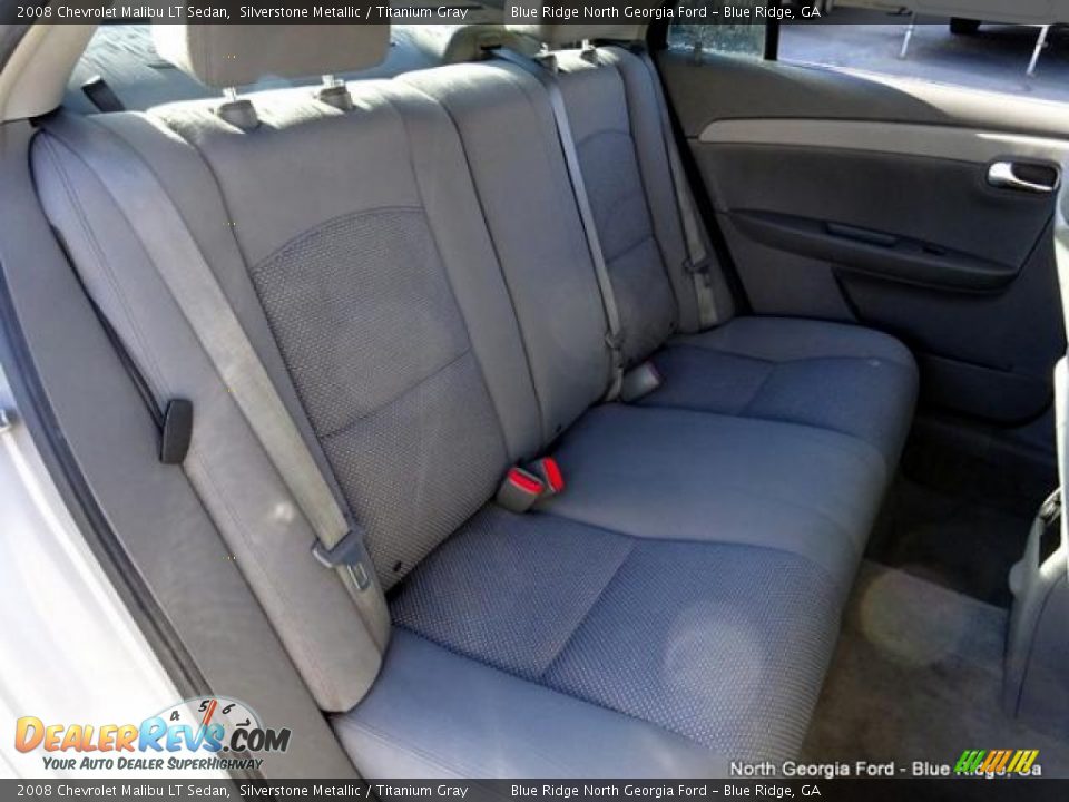 2008 Chevrolet Malibu LT Sedan Silverstone Metallic / Titanium Gray Photo #15