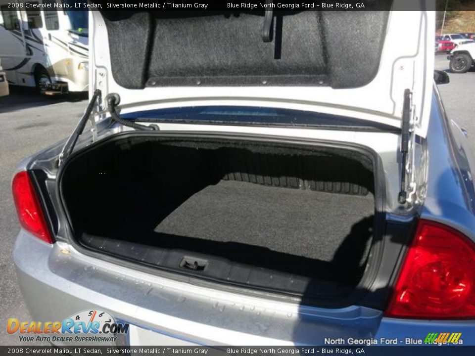 2008 Chevrolet Malibu LT Sedan Silverstone Metallic / Titanium Gray Photo #16