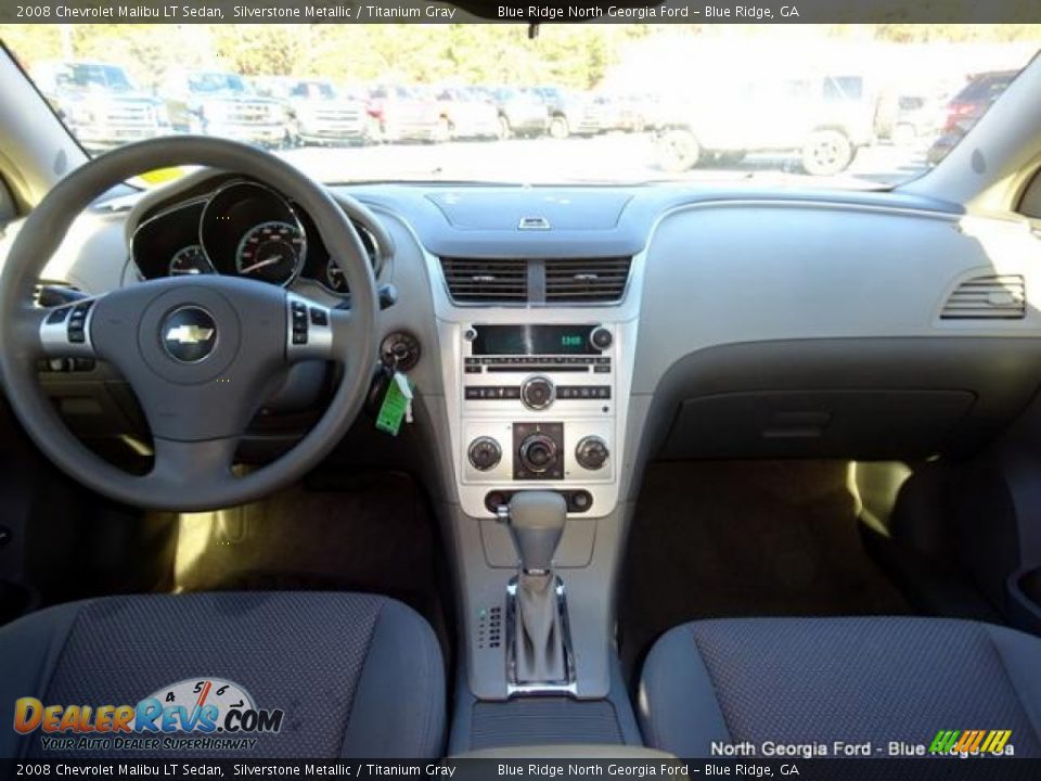 2008 Chevrolet Malibu LT Sedan Silverstone Metallic / Titanium Gray Photo #18