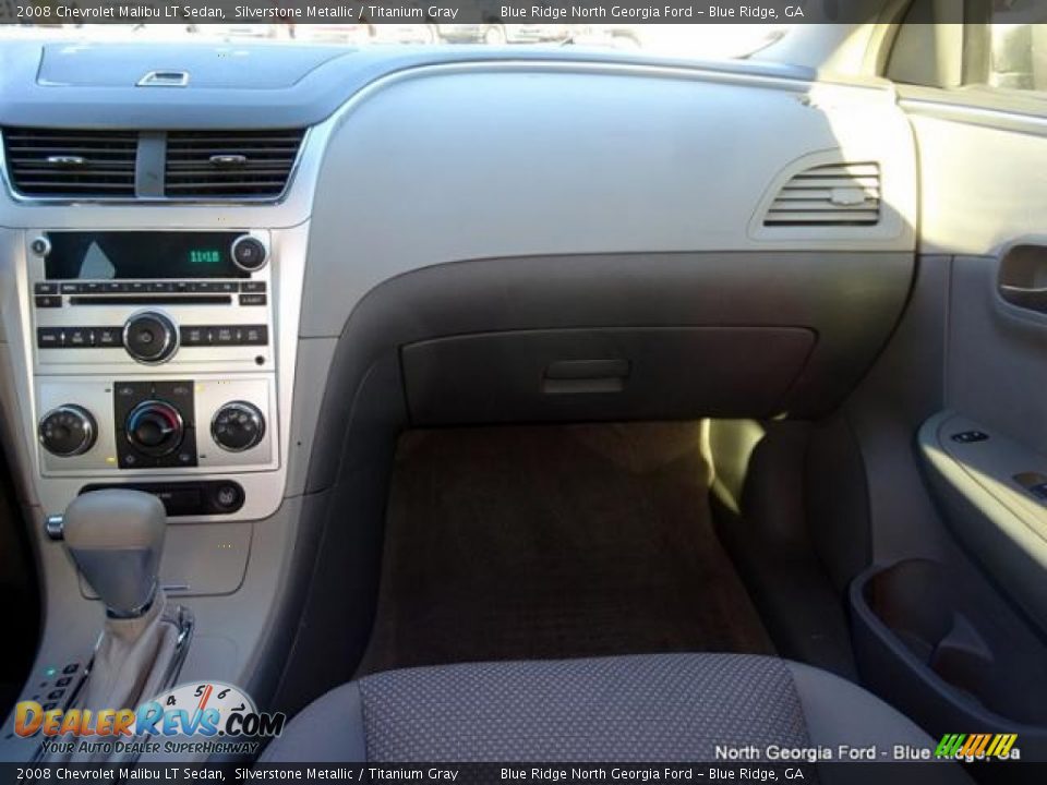 2008 Chevrolet Malibu LT Sedan Silverstone Metallic / Titanium Gray Photo #19