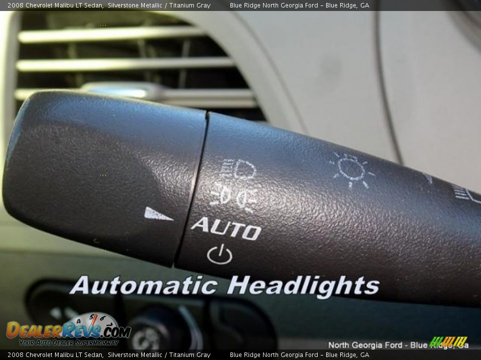 2008 Chevrolet Malibu LT Sedan Silverstone Metallic / Titanium Gray Photo #22